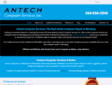 Tablet Screenshot of antechcomputers.ca